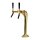 Schanksäule, vergoldet, Modell "Classic-Elegant" 2-leitig, NW 7 mm