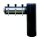 Schanksäule, Modell "RJMF1" schwarz, 5- bis 8-leitig, 830 mm breit