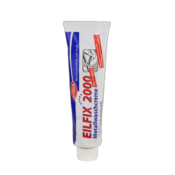 Eilfix 2000 Metallwaschcreme | Politur für Edelstahl, Silber, Messing & Ceran | 150g