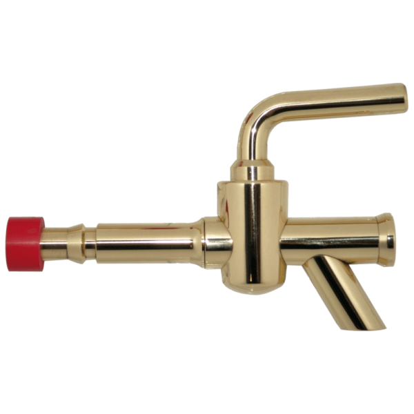 Brass tap "Rheinland" as tapping system | incl. ventilation valve and without cassette