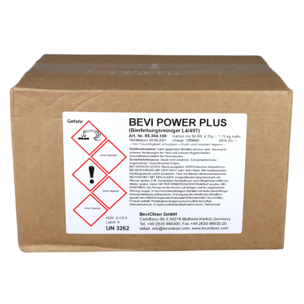 Bevi Power Plus alkalisch  | 50 Stück | Grundreinigung + Desinfekion