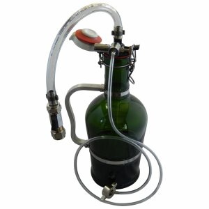 siphon filler w. CO2 counterpressure and safety valve