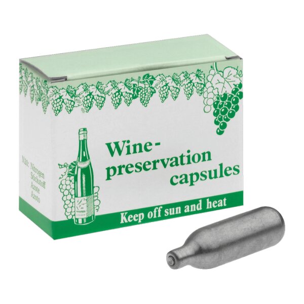 Weinschutzkapseln 8gr. N2O/10er-Pack