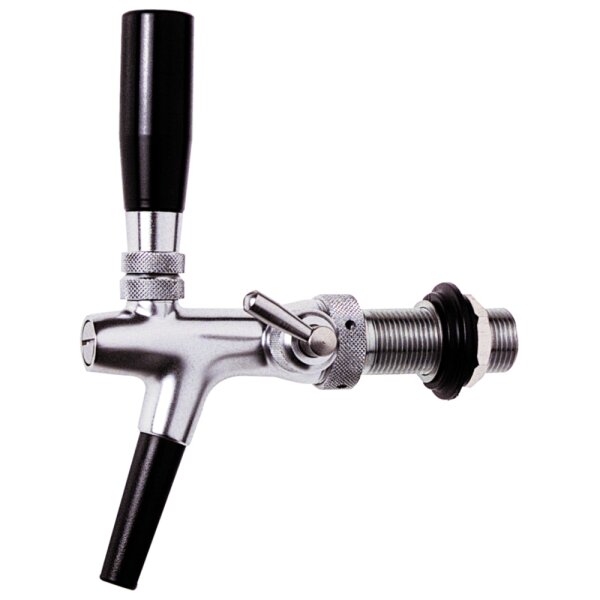 Compensator tap with foam button chrome-plated, 35 mm
